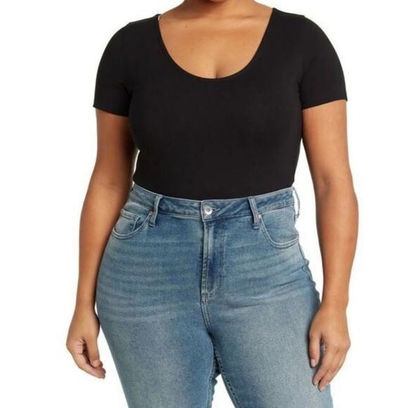 Abound Women’s Round Neck Bodysuit sz 1X NEW #H519 - Picture 1 of 7